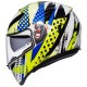 Nón K-3 SV AGV E2205 MULTI ASIA3 POP WHITE/BLUE/LIME 